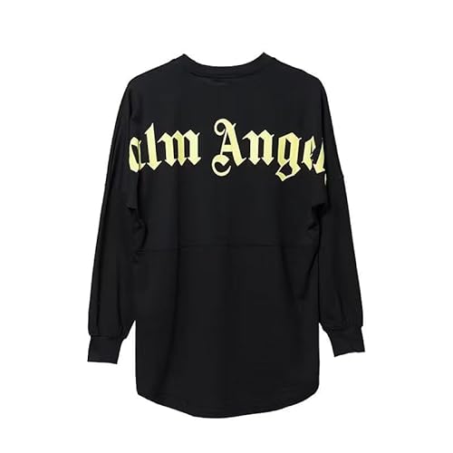 MAIYO Angel&Palm Sweatshirt Long Sleeve Crew Neck Shirts Letter Print Pullover Cotton Loose Fit von MAIYO