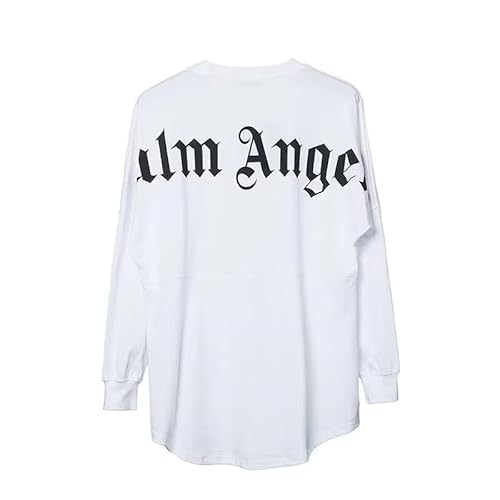 MAIYO Angel&Palm Sweatshirt Long Sleeve Crew Neck Shirts Letter Print Pullover Cotton Loose Fit von MAIYO