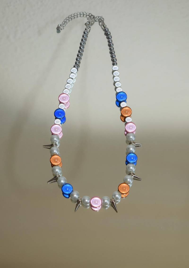 Magic Pearl Spike Necklace - Unique Bead Mix With Shimmer Effect von MAJAKAIS