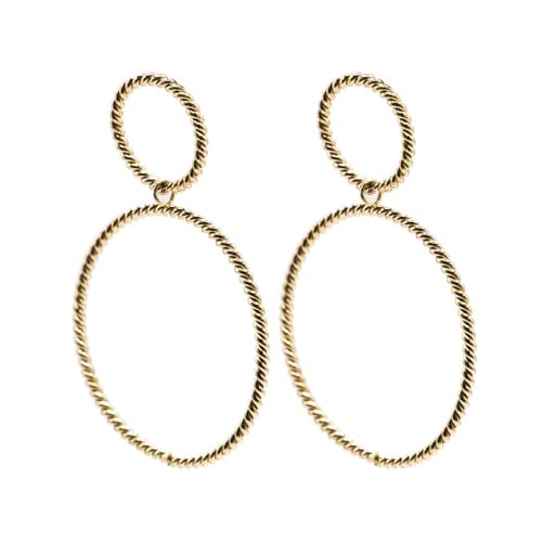 MAJALE - Creolen mit Anhänger - Ohrringe aus Edelstahl mit 18-Karat-Goldbeschichtung - Creolen mit Schmetterlingsverschluss - hypoallergen - Damenschmuck MAJALE - Creolen mit Anhänger - Ohrringe aus Edelstahl mit 18-Karat-Goldbeschichtung - Creolen mit Schmetterlingsverschluss - hypoallergen - Damenschmuck von MAJALE