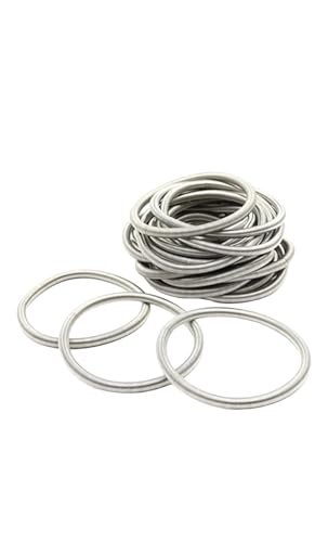 MAJALE - Set mit 5 Federarmbändern aus Edelstahl - Gold, elastisch und minimalistisch, Uni für Damen und Mädchen, modischer geschichteter Schmuck mit weißem Organzabeutel, 5,5 centímetros, von MAJALE