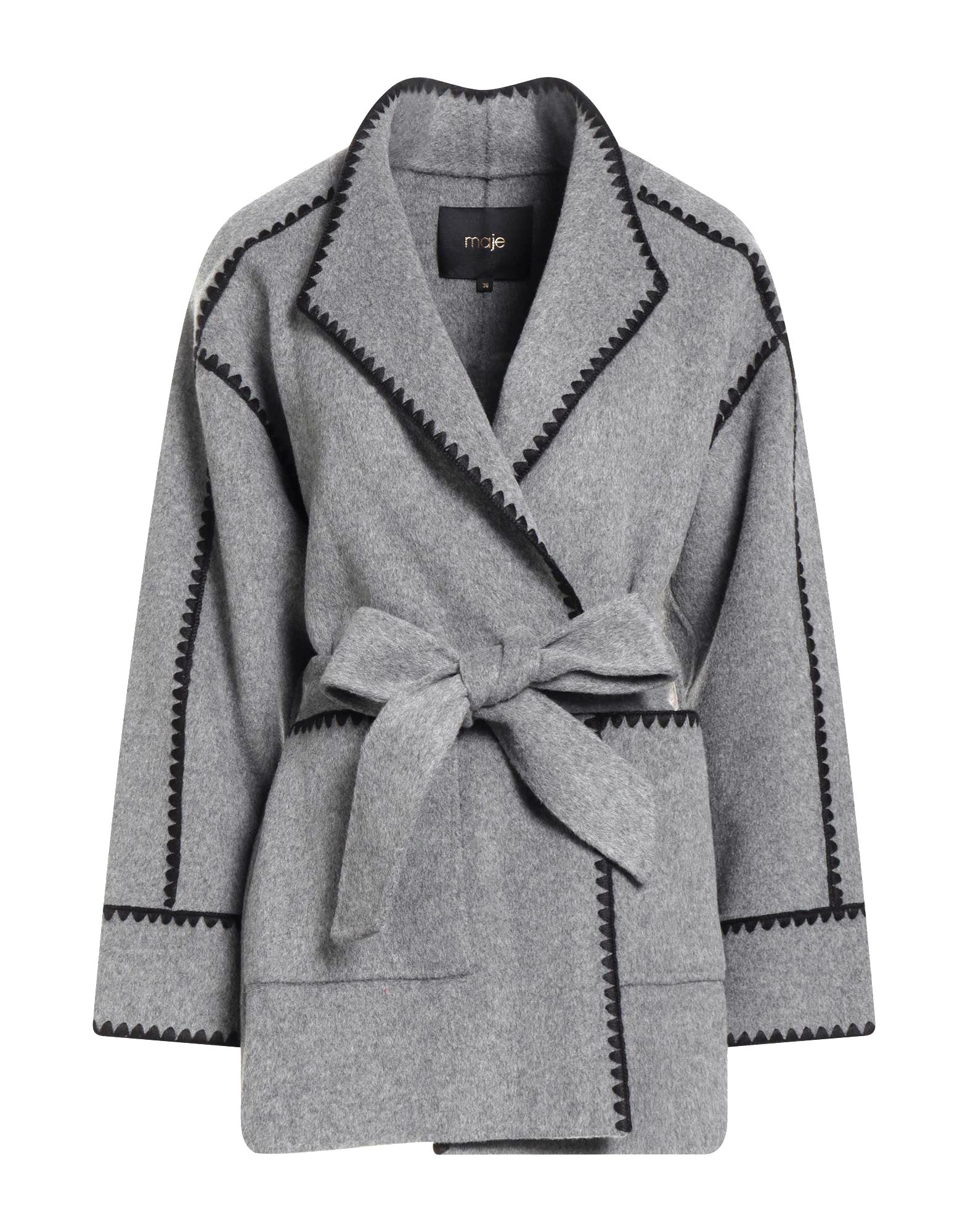 MAJE Mantel Damen Grau von MAJE