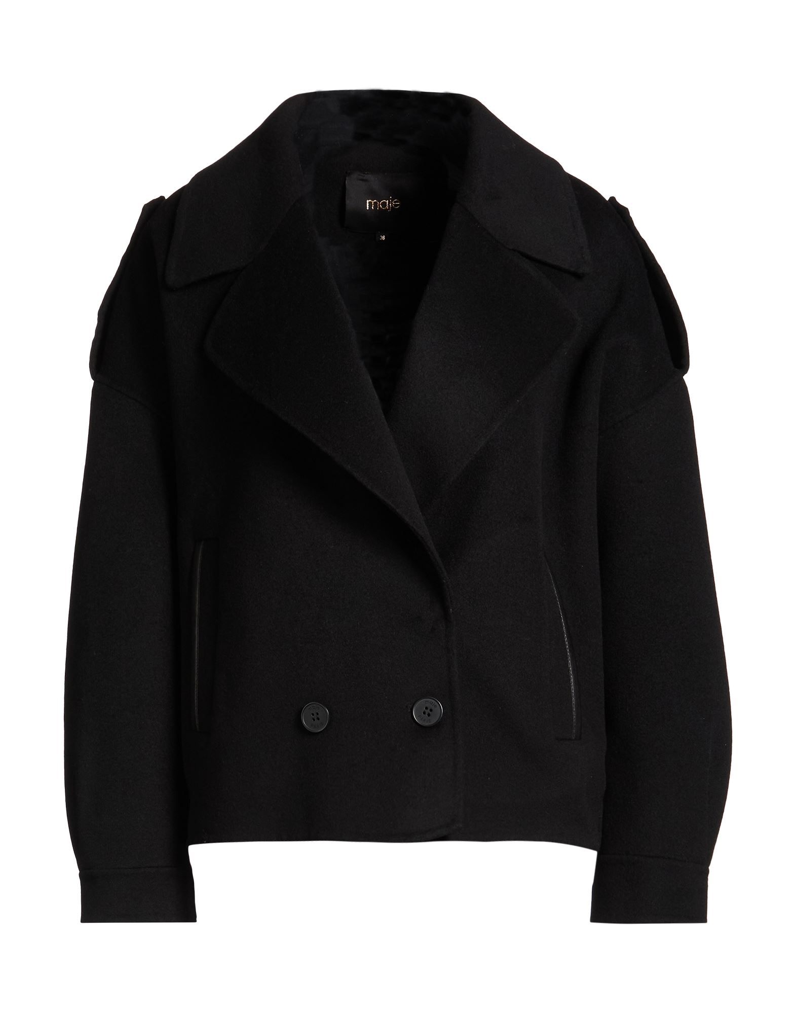 MAJE Mantel Damen Schwarz von MAJE