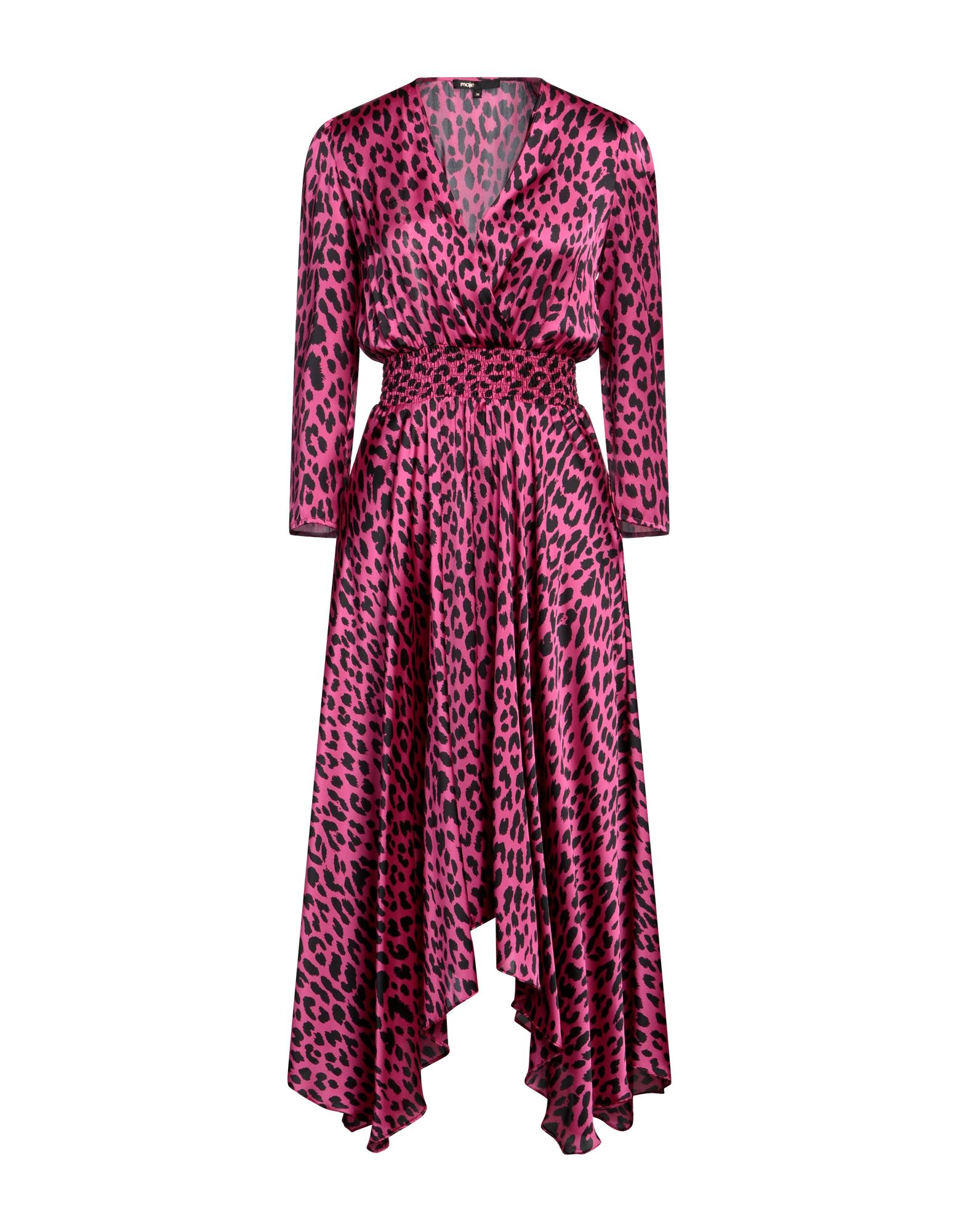 MAJE Midi-kleid Damen Fuchsia von MAJE