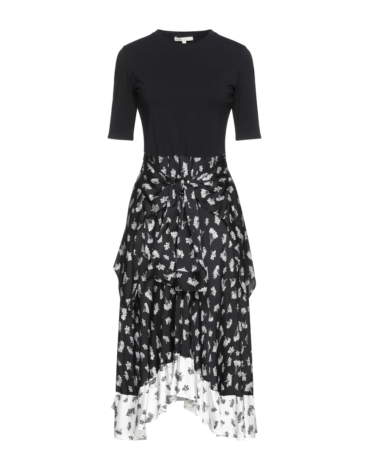 MAJE Midi-kleid Damen Schwarz von MAJE