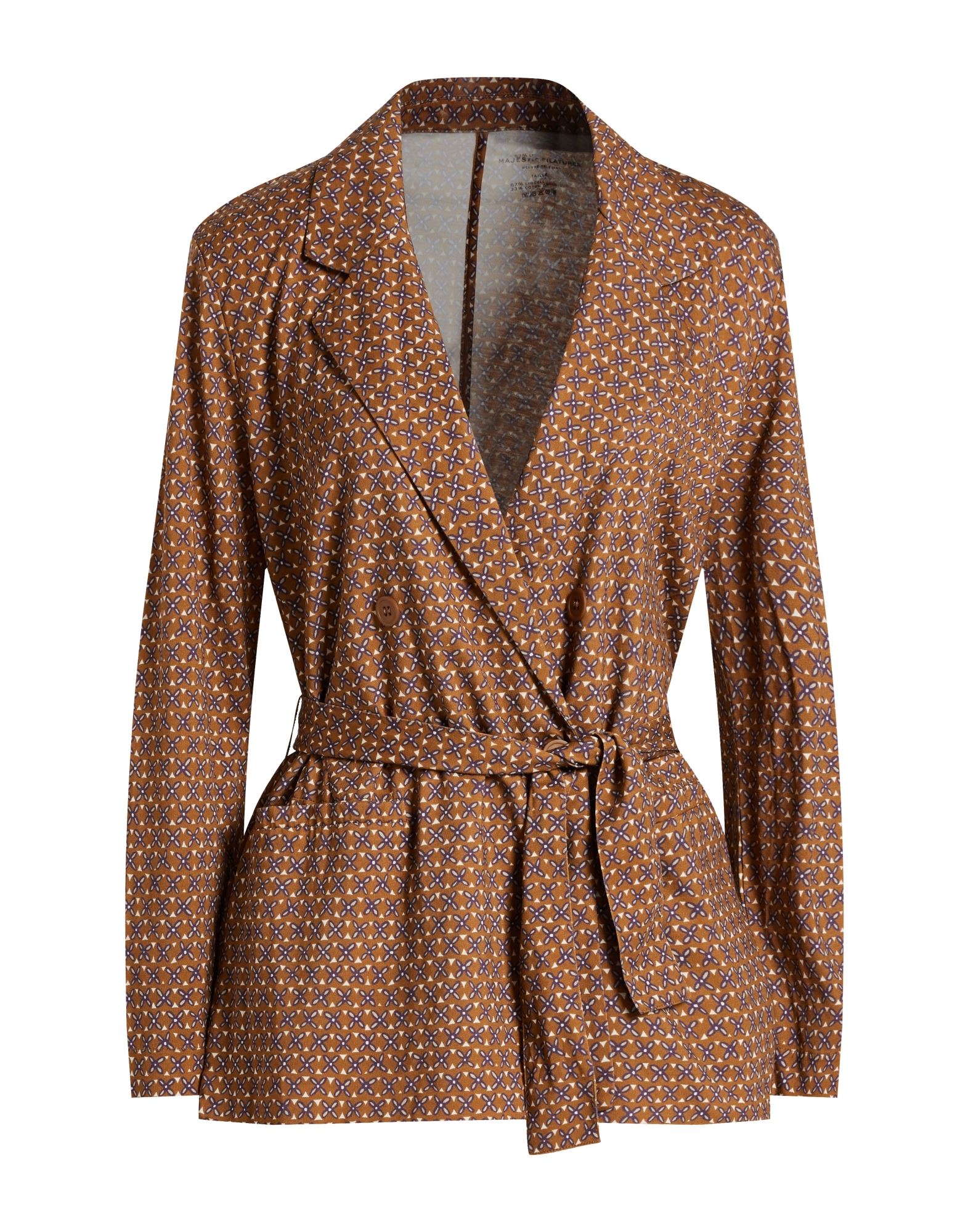 MAJESTIC FILATURES Blazer Damen Braun von MAJESTIC FILATURES