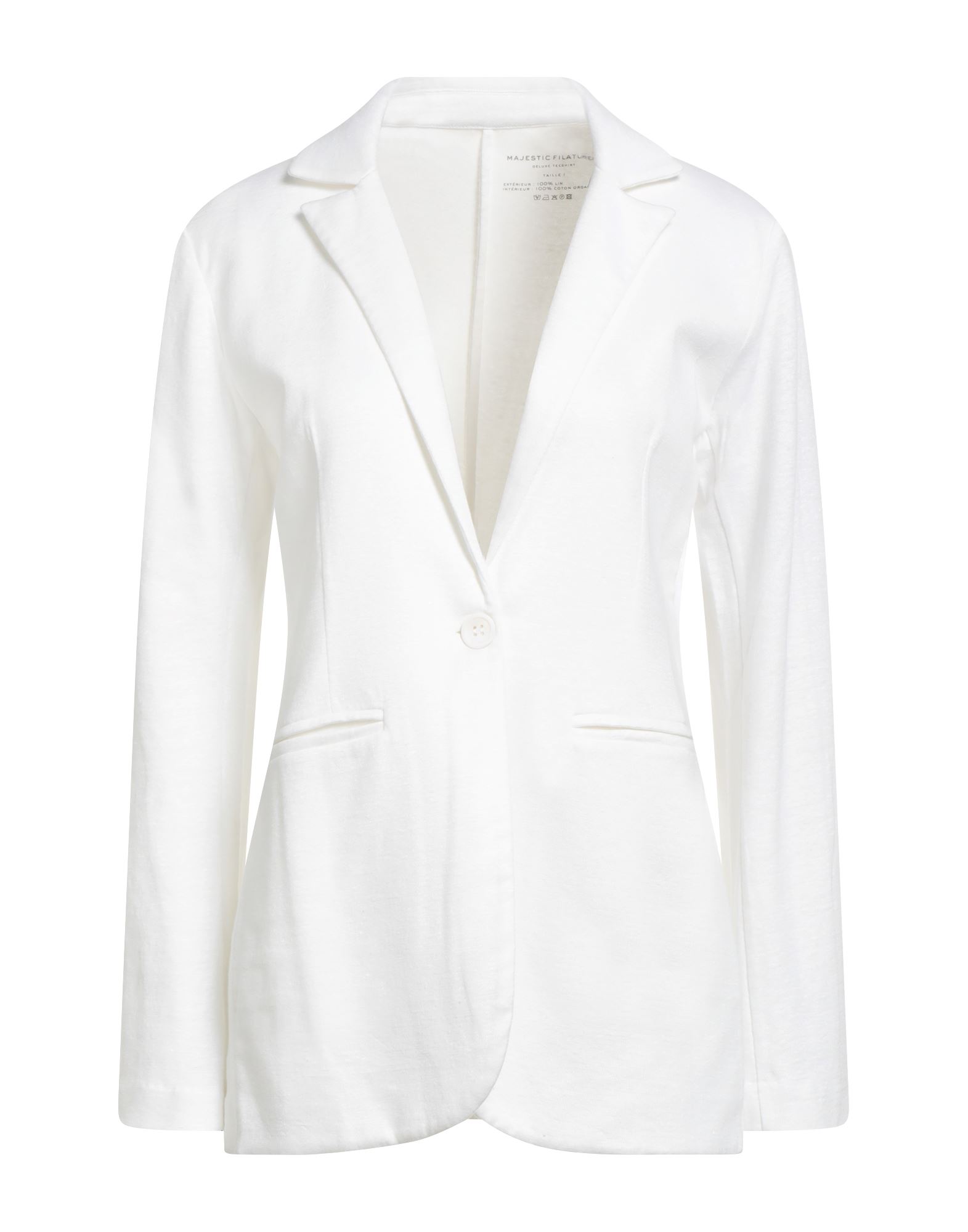 MAJESTIC FILATURES Blazer Damen Weiß MAJESTIC FILATURES Blazer Damen Weiß von MAJESTIC FILATURES