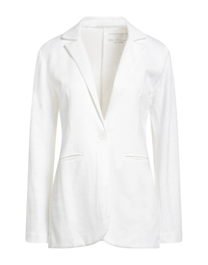 MAJESTIC FILATURES Blazer Damen Weiß von MAJESTIC FILATURES
