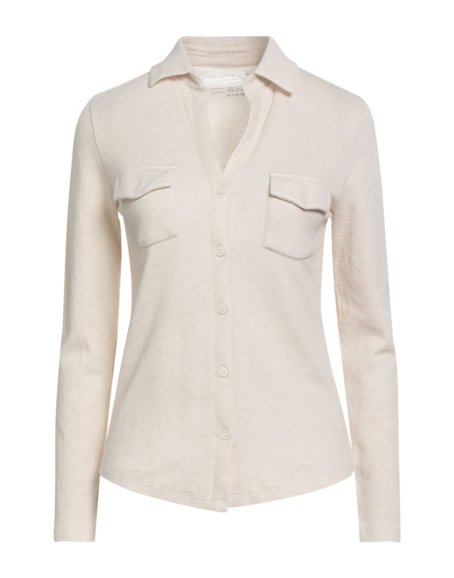 MAJESTIC FILATURES Hemd Damen Cremeweiß von MAJESTIC FILATURES