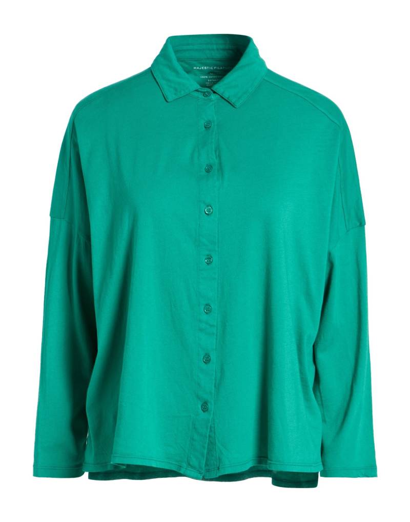 MAJESTIC FILATURES Hemd Damen Smaragdgrün von MAJESTIC FILATURES
