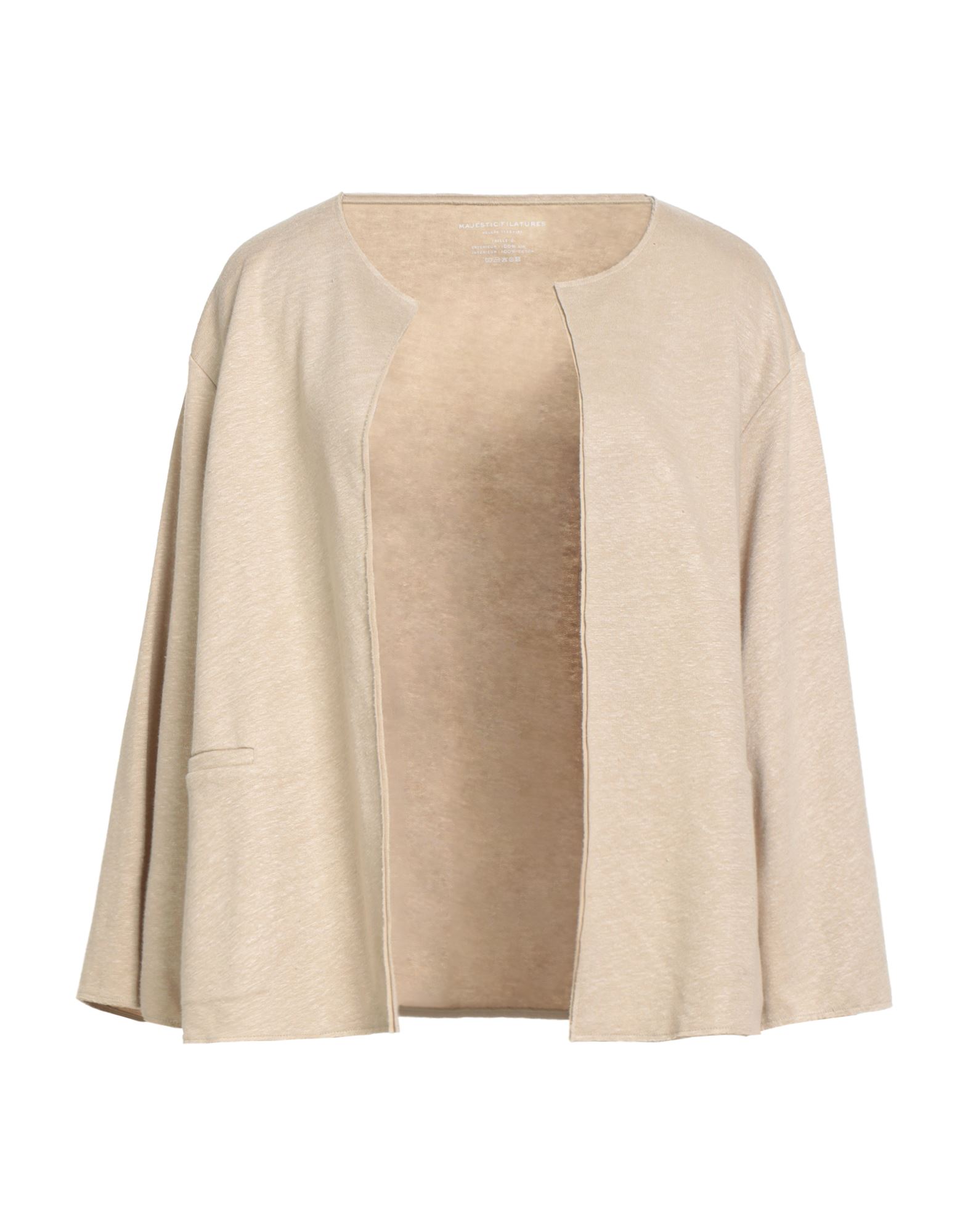 MAJESTIC FILATURES Jacke & Anorak Damen Beige MAJESTIC FILATURES Jacke & Anorak Damen Beige von MAJESTIC FILATURES
