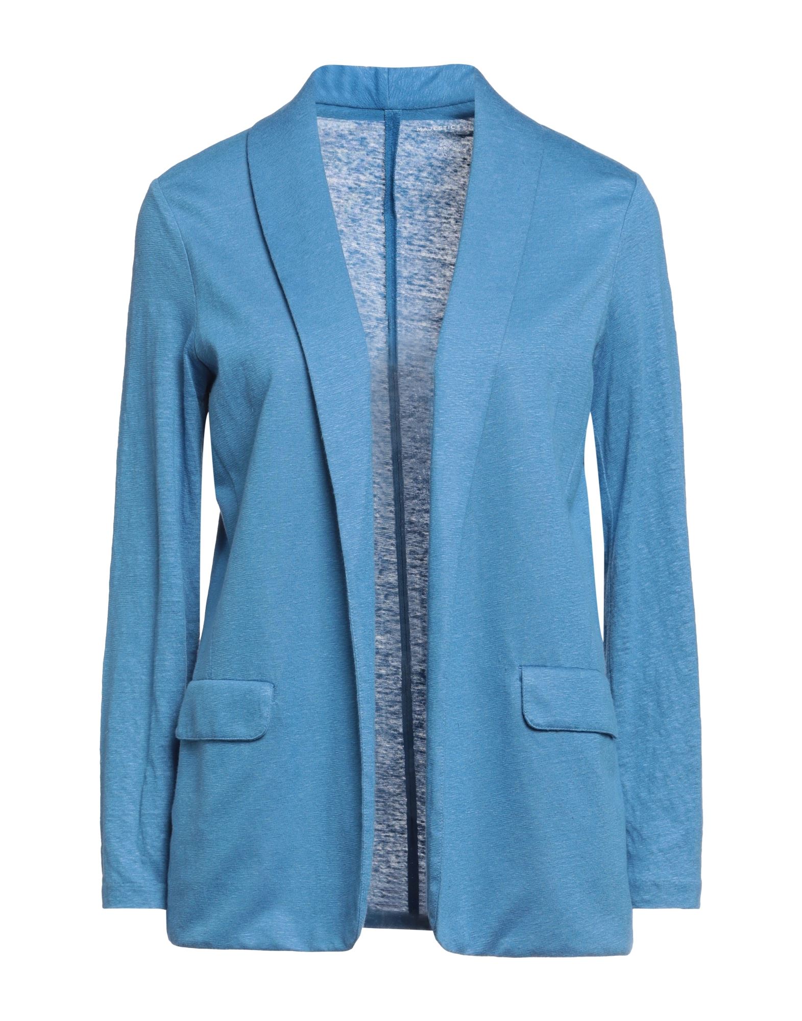 MAJESTIC FILATURES Blazer Damen Azurblau von MAJESTIC FILATURES