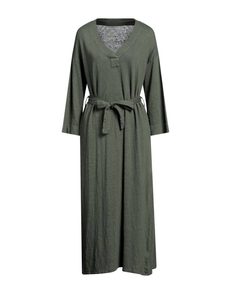 MAJESTIC FILATURES Midi-kleid Damen Dunkelgrün von MAJESTIC FILATURES