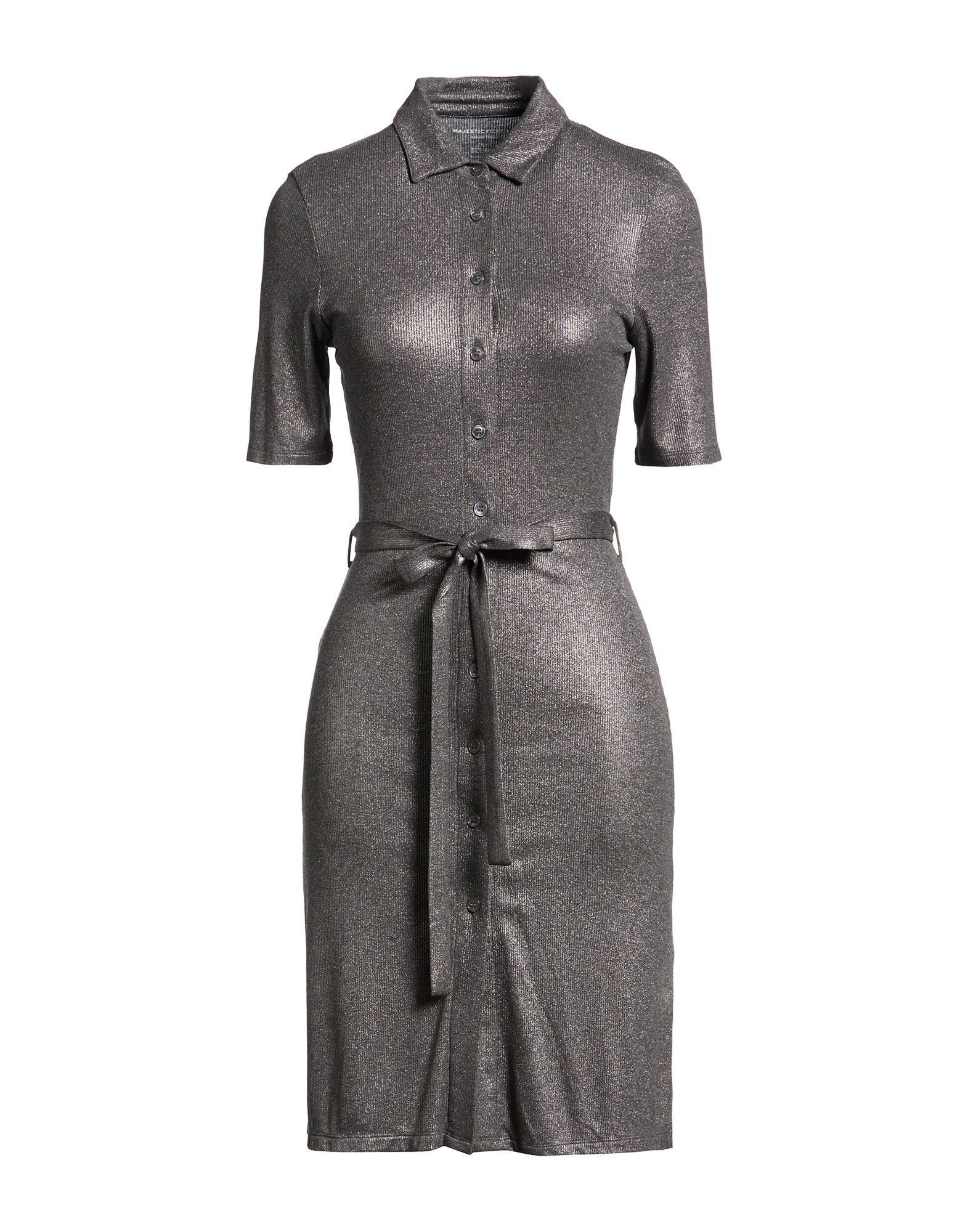 MAJESTIC FILATURES Midi-kleid Damen Grau von MAJESTIC FILATURES