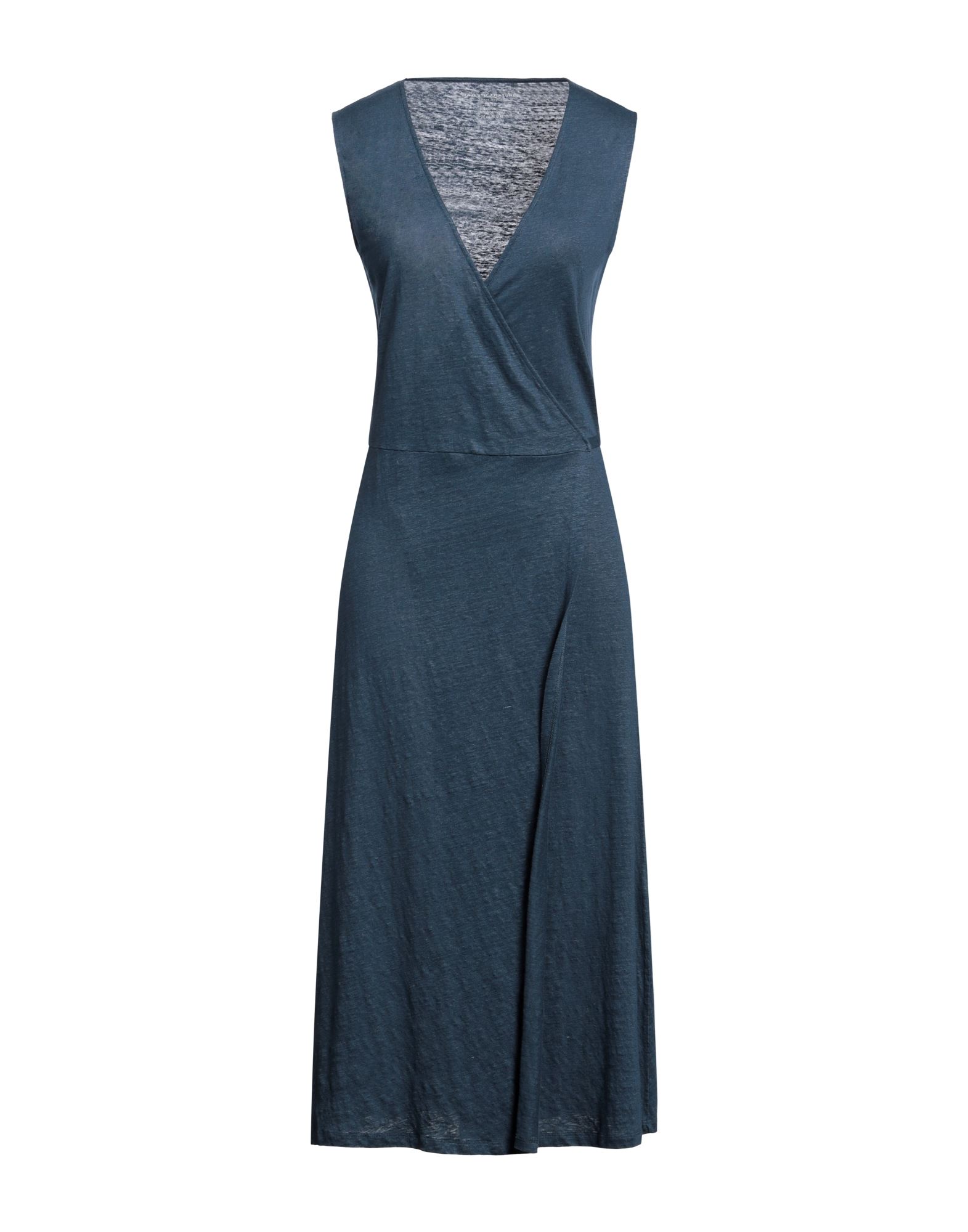 MAJESTIC FILATURES Midi-kleid Damen Nachtblau MAJESTIC FILATURES Midi-kleid Damen Nachtblau von MAJESTIC FILATURES