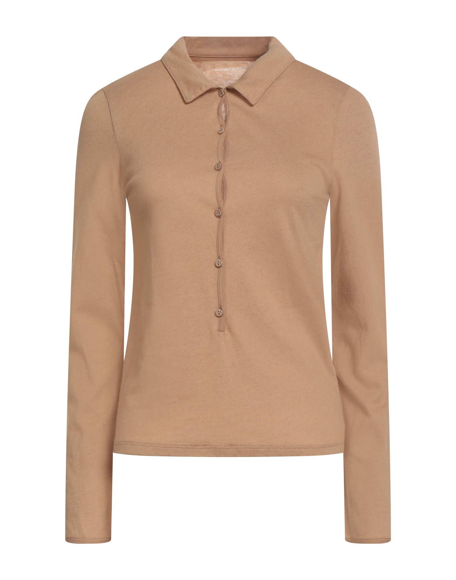 MAJESTIC FILATURES Poloshirt Damen Kamel von MAJESTIC FILATURES