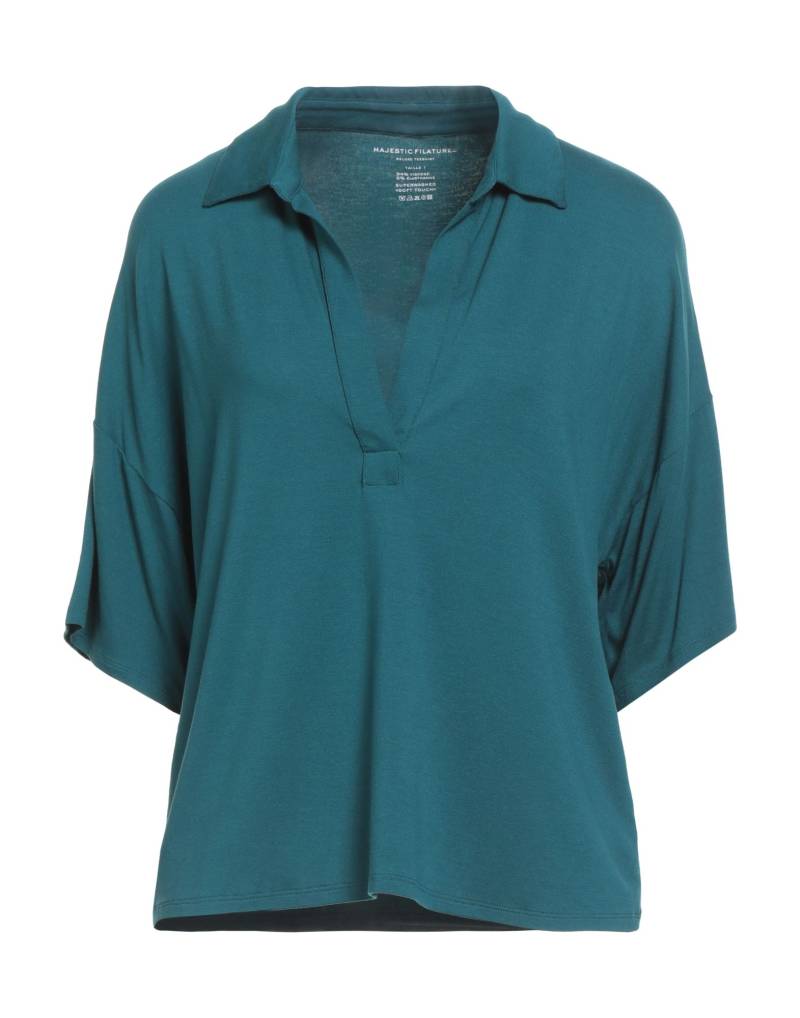 MAJESTIC FILATURES Poloshirt Damen Smaragdgrün von MAJESTIC FILATURES