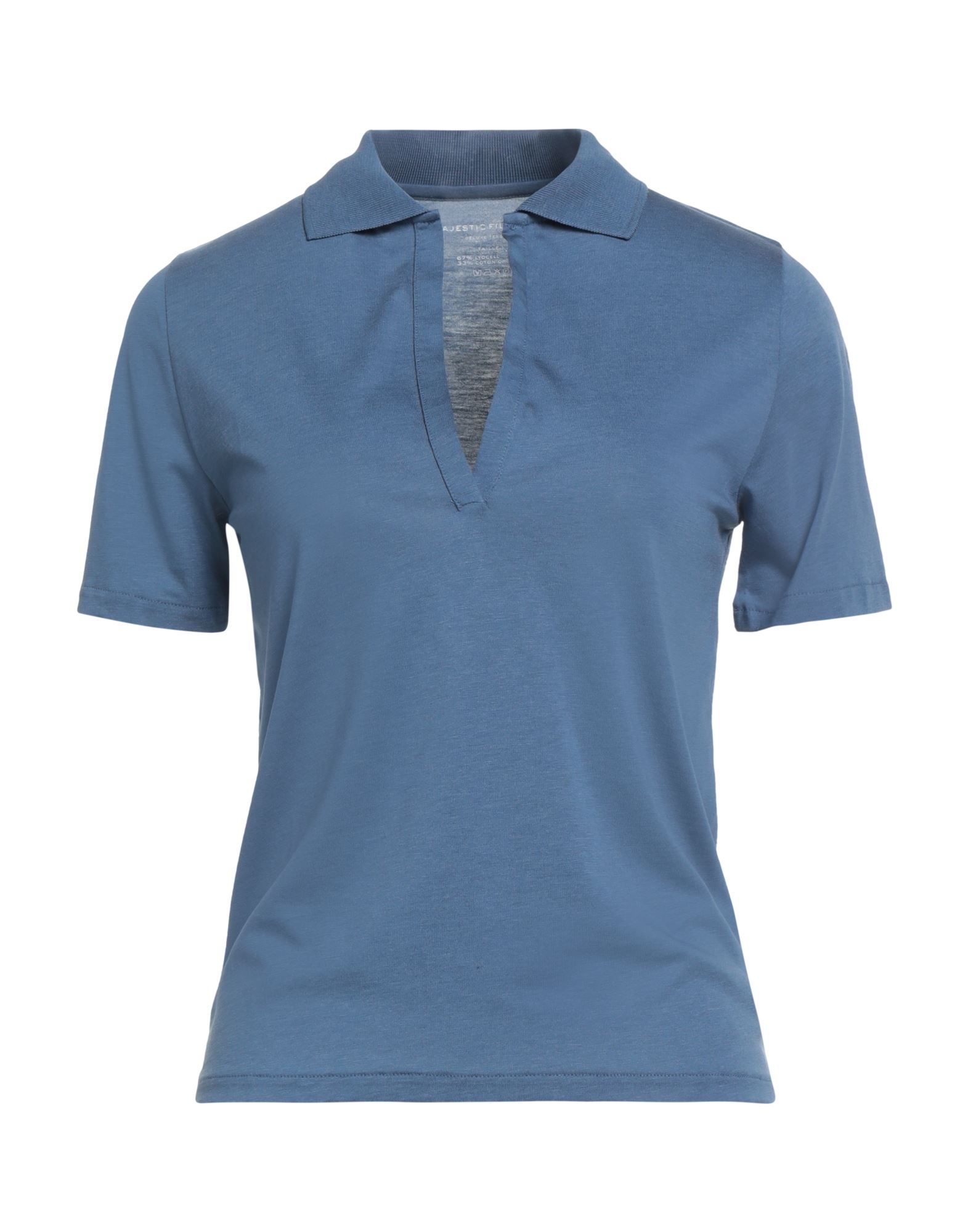 MAJESTIC FILATURES Poloshirt Damen Taubenblau von MAJESTIC FILATURES