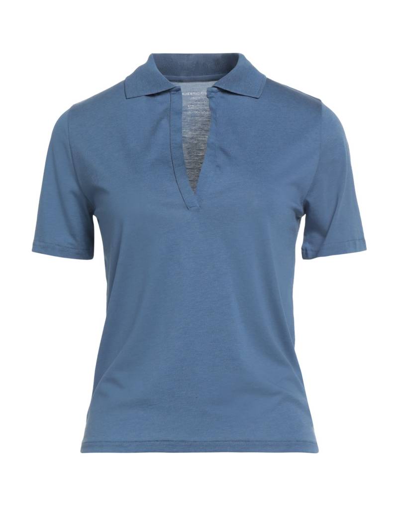 MAJESTIC FILATURES Poloshirt Damen Taubenblau von MAJESTIC FILATURES