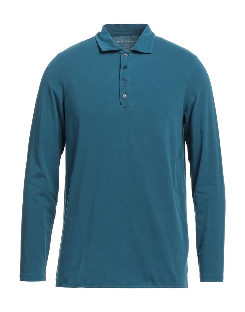 MAJESTIC FILATURES Poloshirt Herren Aquamarin von MAJESTIC FILATURES