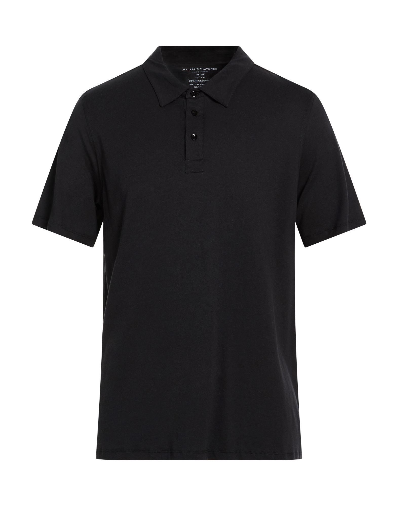 MAJESTIC FILATURES Poloshirt Herren Schwarz von MAJESTIC FILATURES