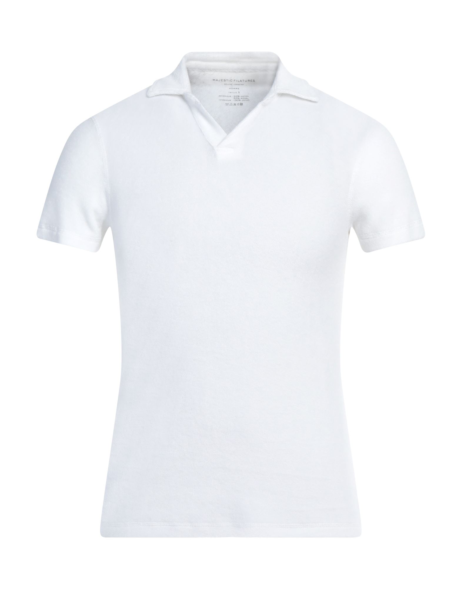 MAJESTIC FILATURES Poloshirt Herren Weiß von MAJESTIC FILATURES