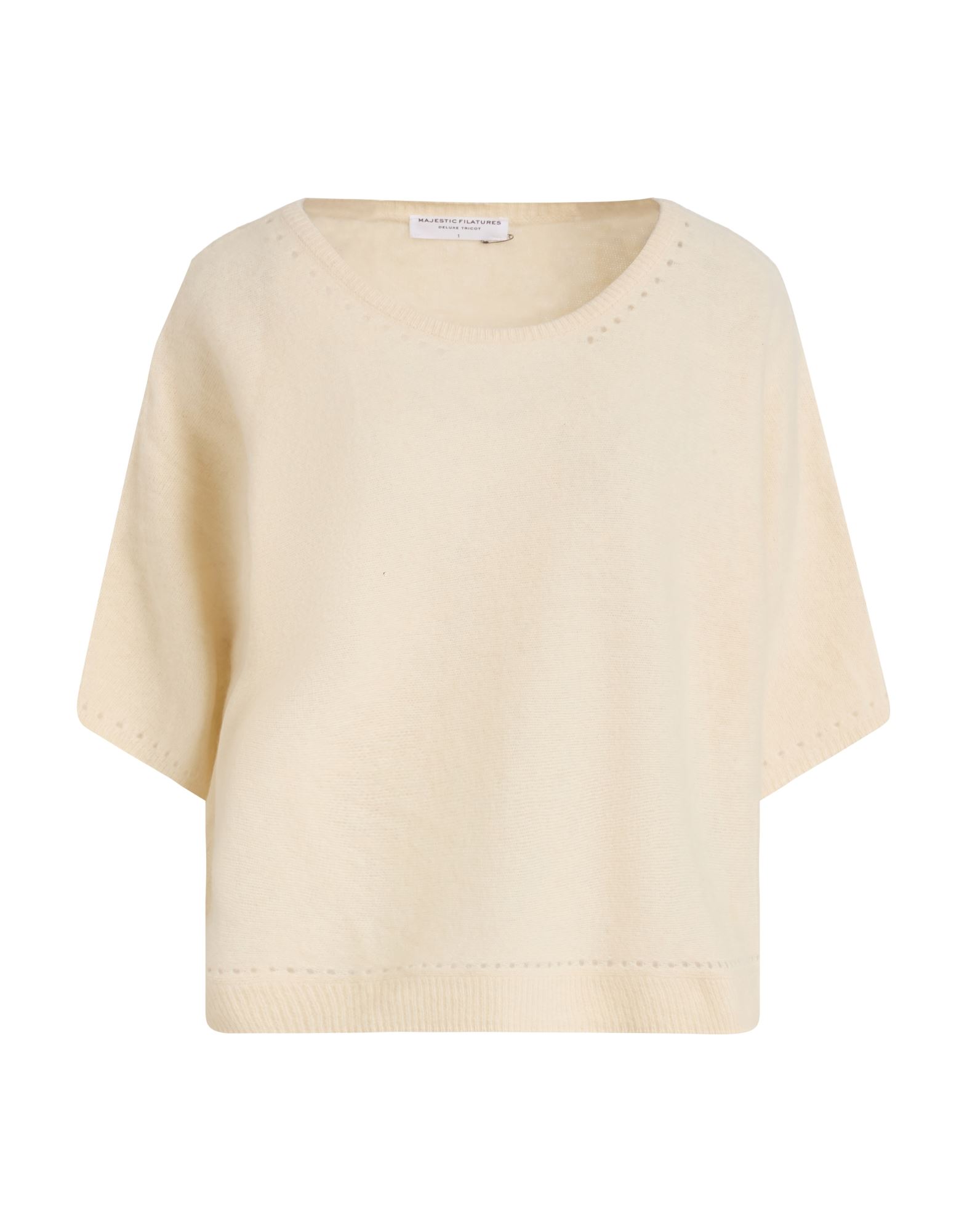 MAJESTIC FILATURES Pullover Damen Cremeweiß MAJESTIC FILATURES Pullover Damen Cremeweiß von MAJESTIC FILATURES
