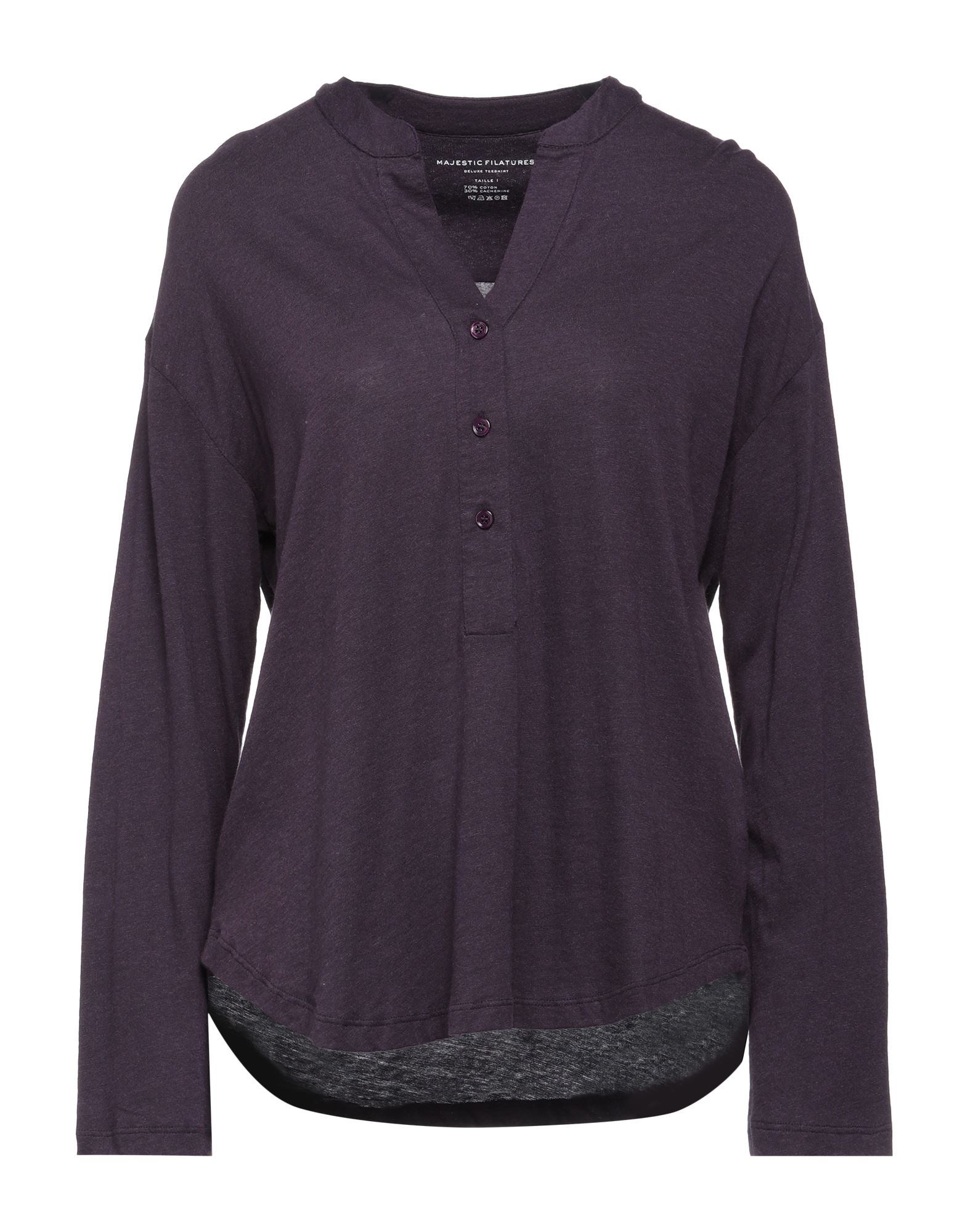 MAJESTIC FILATURES Pullover Damen Dunkelviolett von MAJESTIC FILATURES