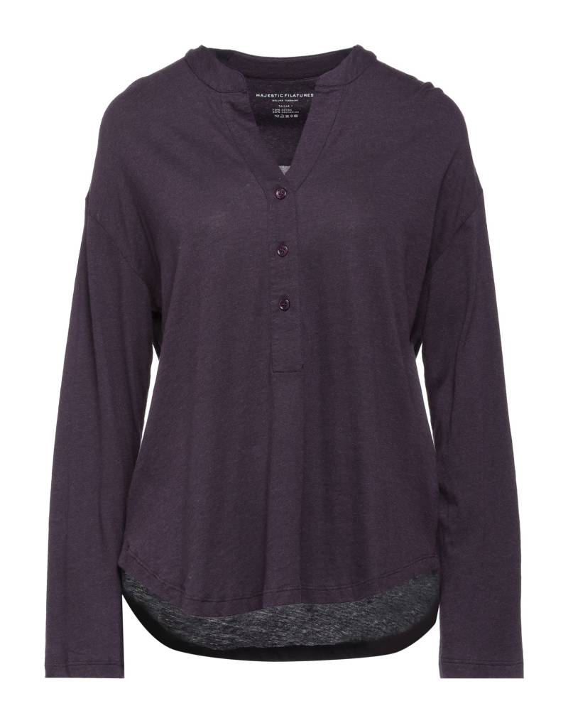 MAJESTIC FILATURES Pullover Damen Dunkelviolett von MAJESTIC FILATURES