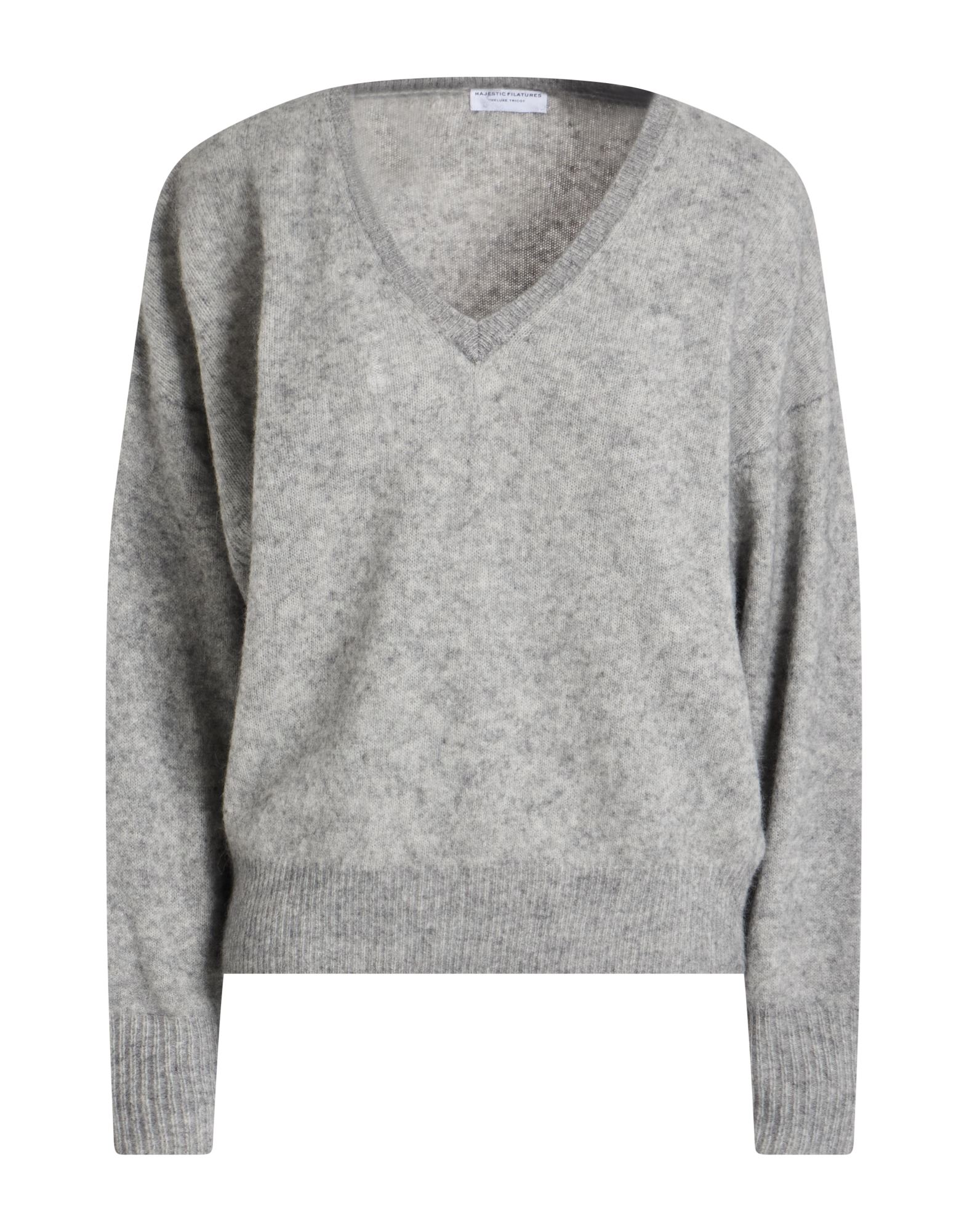 MAJESTIC FILATURES Pullover Damen Hellgrau MAJESTIC FILATURES Pullover Damen Hellgrau von MAJESTIC FILATURES