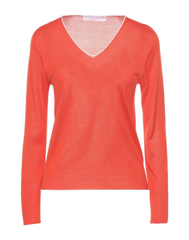MAJESTIC FILATURES Pullover Damen Orange von MAJESTIC FILATURES
