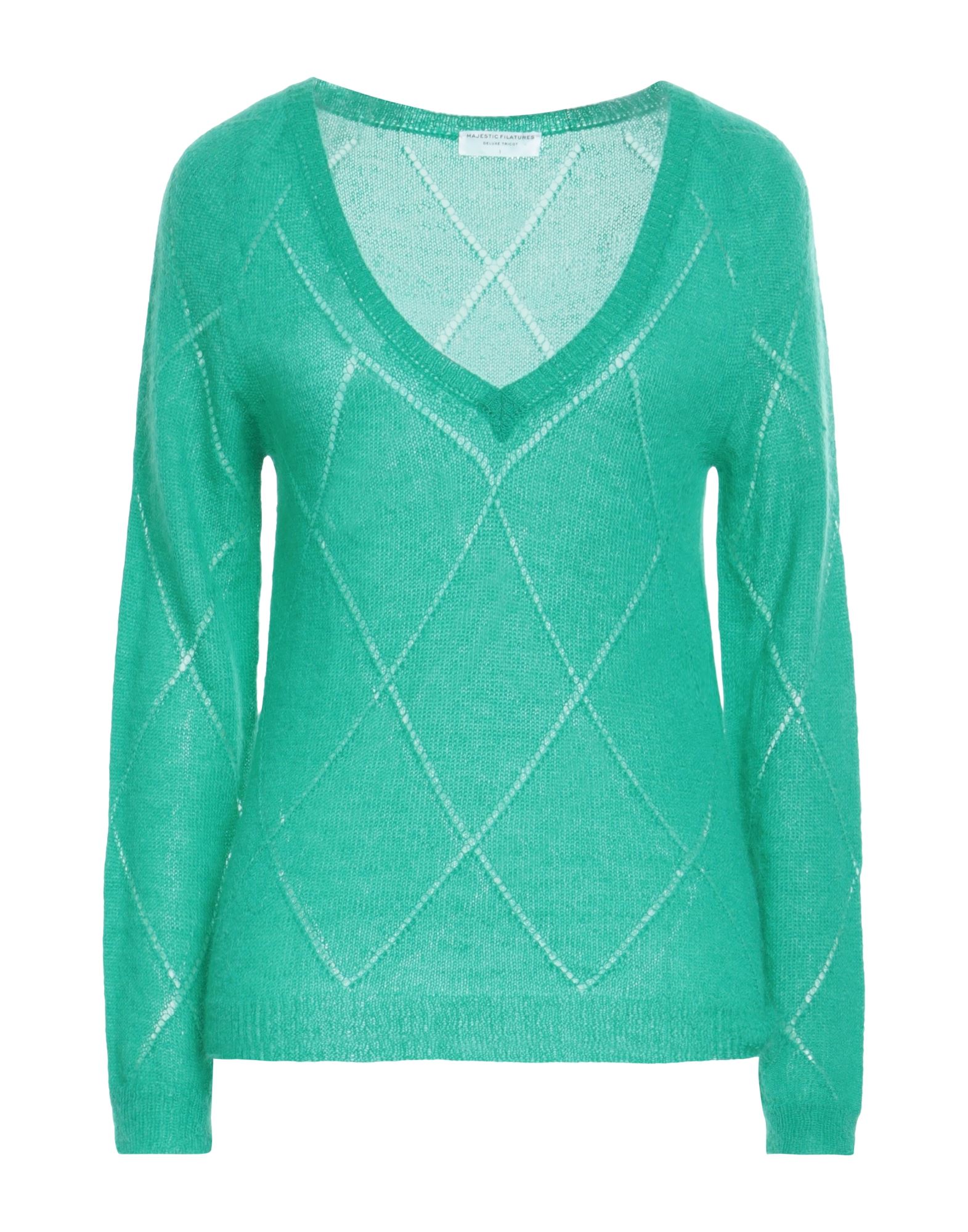 MAJESTIC FILATURES Pullover Damen Vert Émeraude von MAJESTIC FILATURES