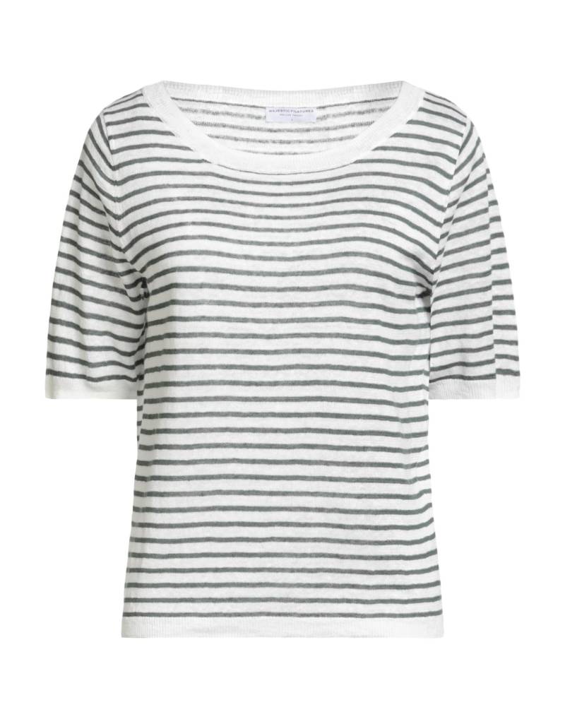 MAJESTIC FILATURES Pullover Damen Weiß von MAJESTIC FILATURES