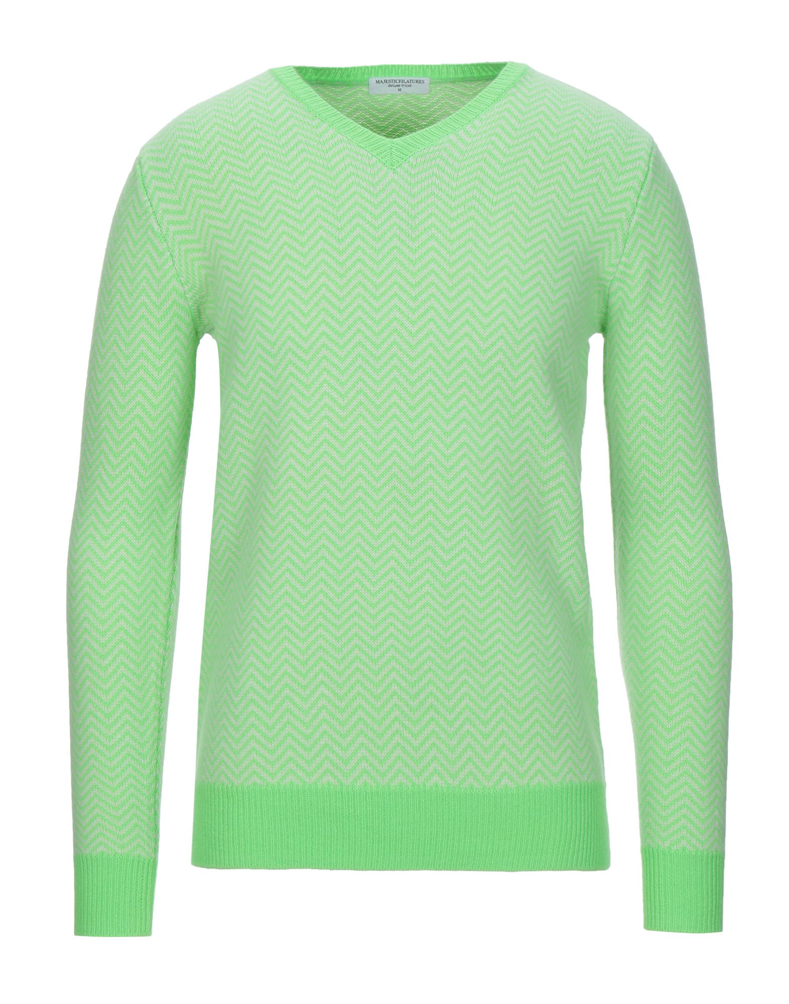 MAJESTIC FILATURES Pullover Herren Hellgrün von MAJESTIC FILATURES