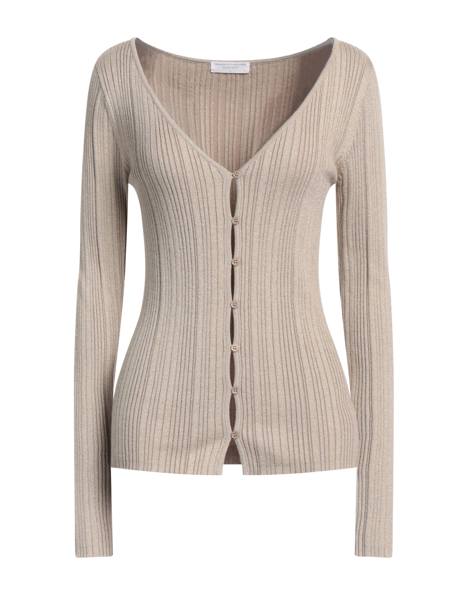 MAJESTIC FILATURES Strickjacke Damen Beige von MAJESTIC FILATURES
