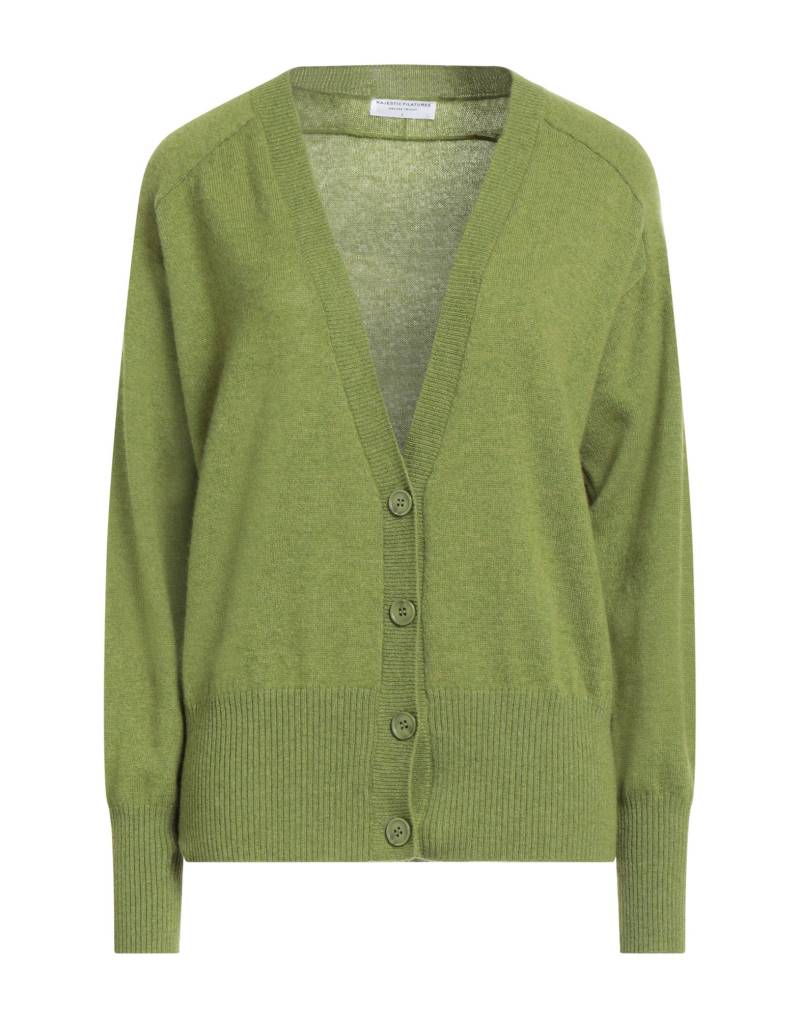 MAJESTIC FILATURES Strickjacke Damen Limettengrün von MAJESTIC FILATURES