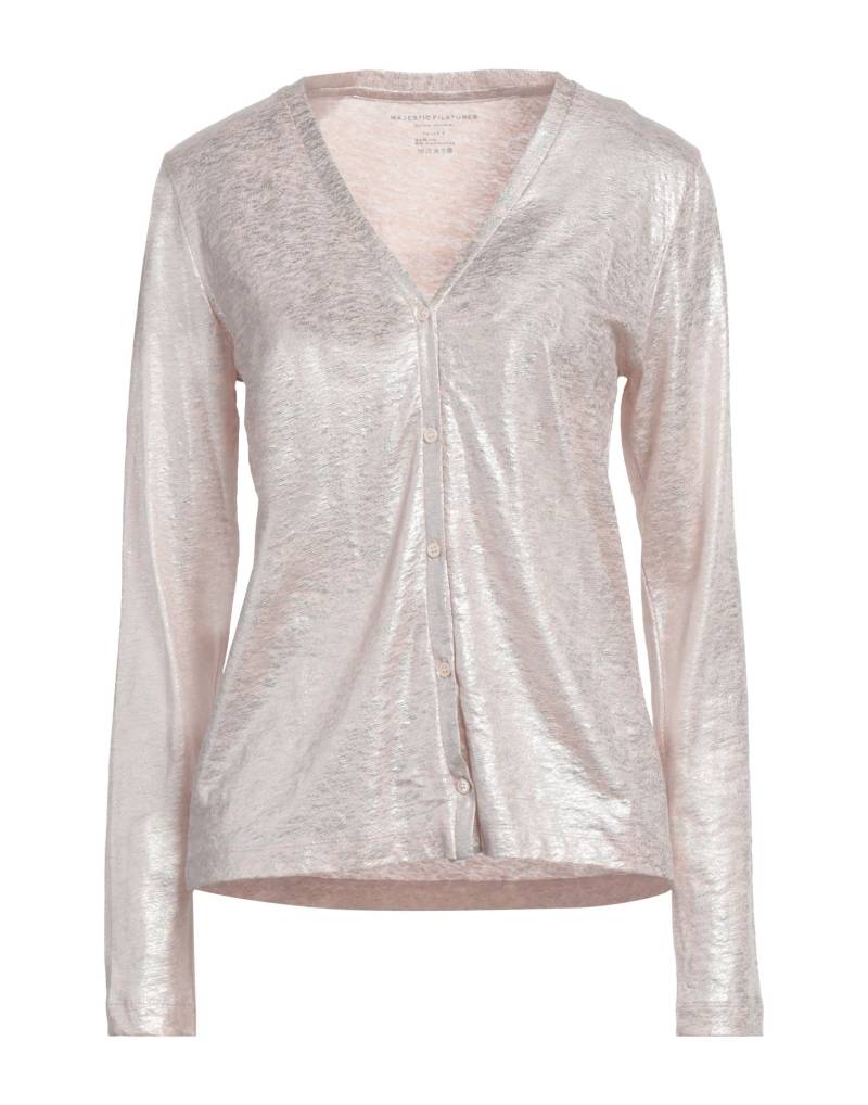 MAJESTIC FILATURES Strickjacke Damen Rosa von MAJESTIC FILATURES