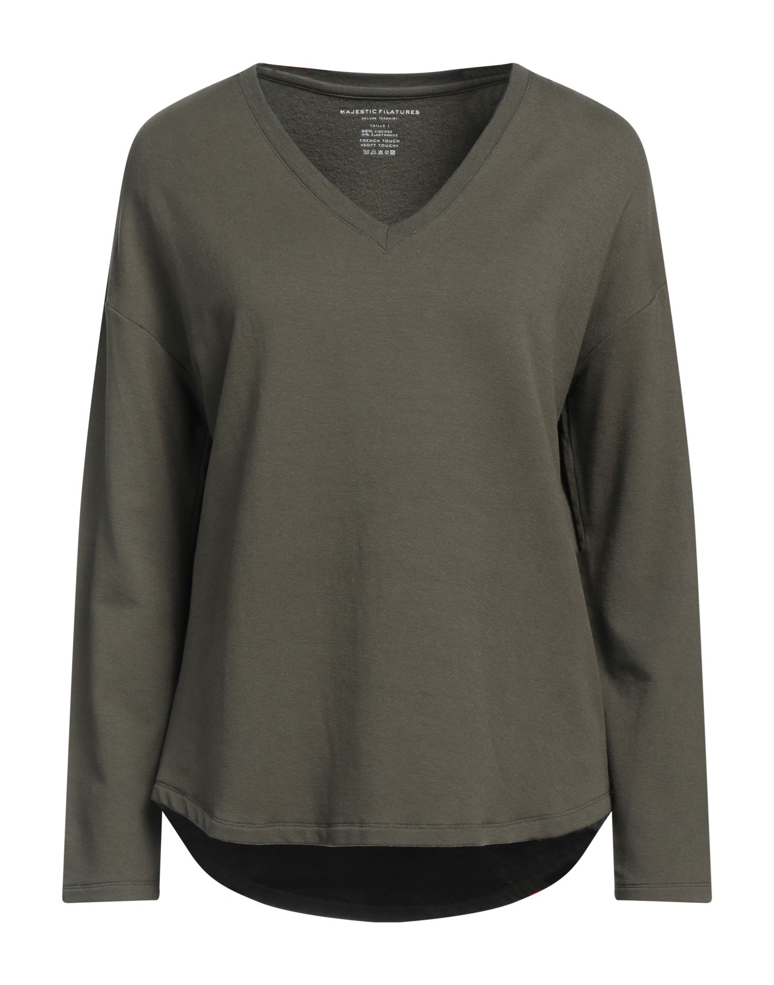MAJESTIC FILATURES Sweatshirt Damen Militärgrün MAJESTIC FILATURES Sweatshirt Damen Militärgrün von MAJESTIC FILATURES