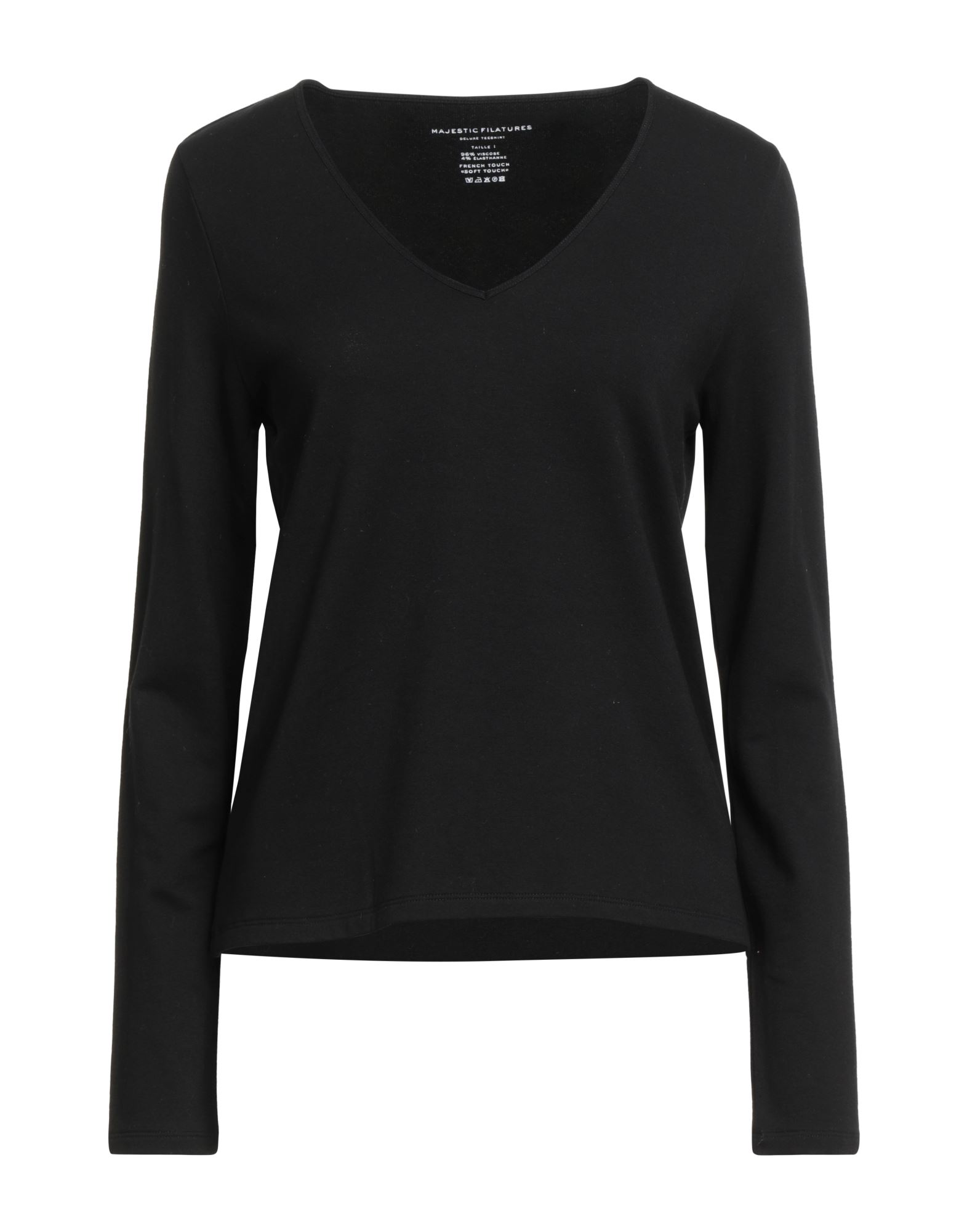 MAJESTIC FILATURES Sweatshirt Damen Schwarz von MAJESTIC FILATURES