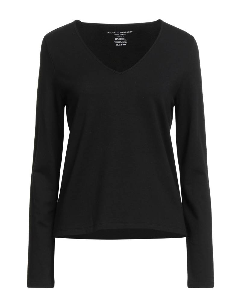 MAJESTIC FILATURES Sweatshirt Damen Schwarz von MAJESTIC FILATURES