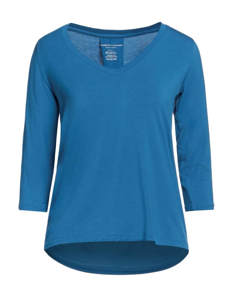 MAJESTIC FILATURES T-shirts Damen Azurblau von MAJESTIC FILATURES