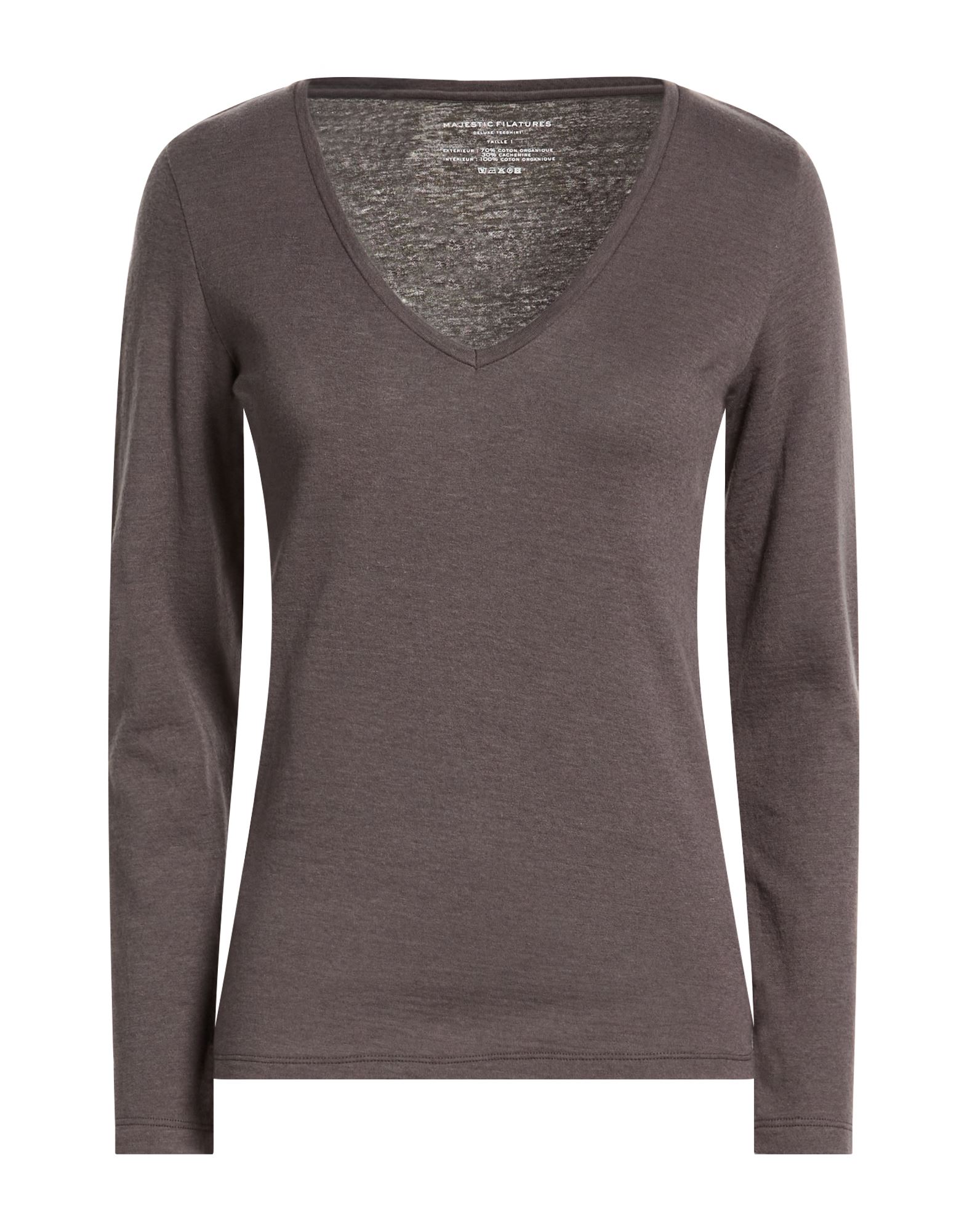 MAJESTIC FILATURES T-shirts Damen Braungrau von MAJESTIC FILATURES