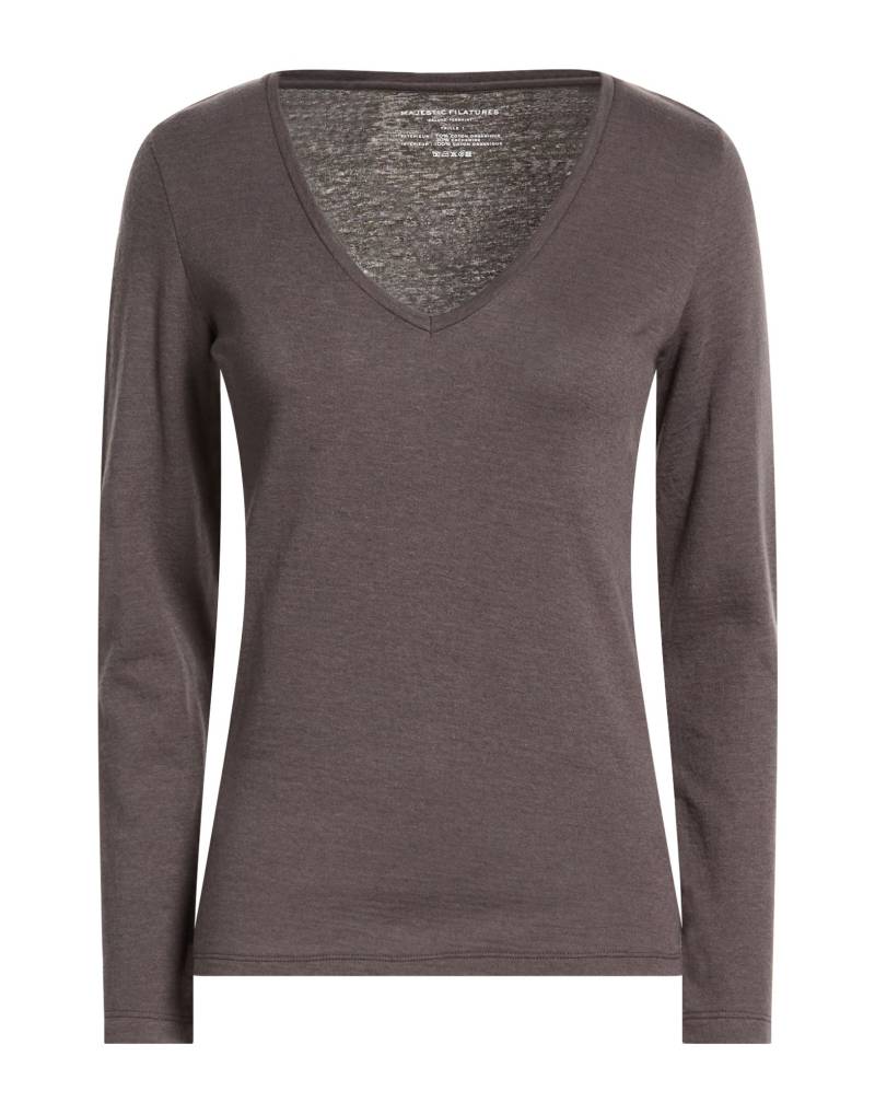 MAJESTIC FILATURES T-shirts Damen Braungrau von MAJESTIC FILATURES