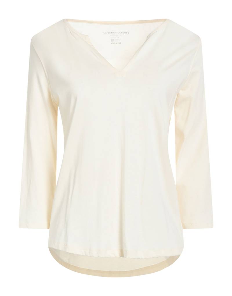 MAJESTIC FILATURES T-shirts Damen Cremeweiß von MAJESTIC FILATURES