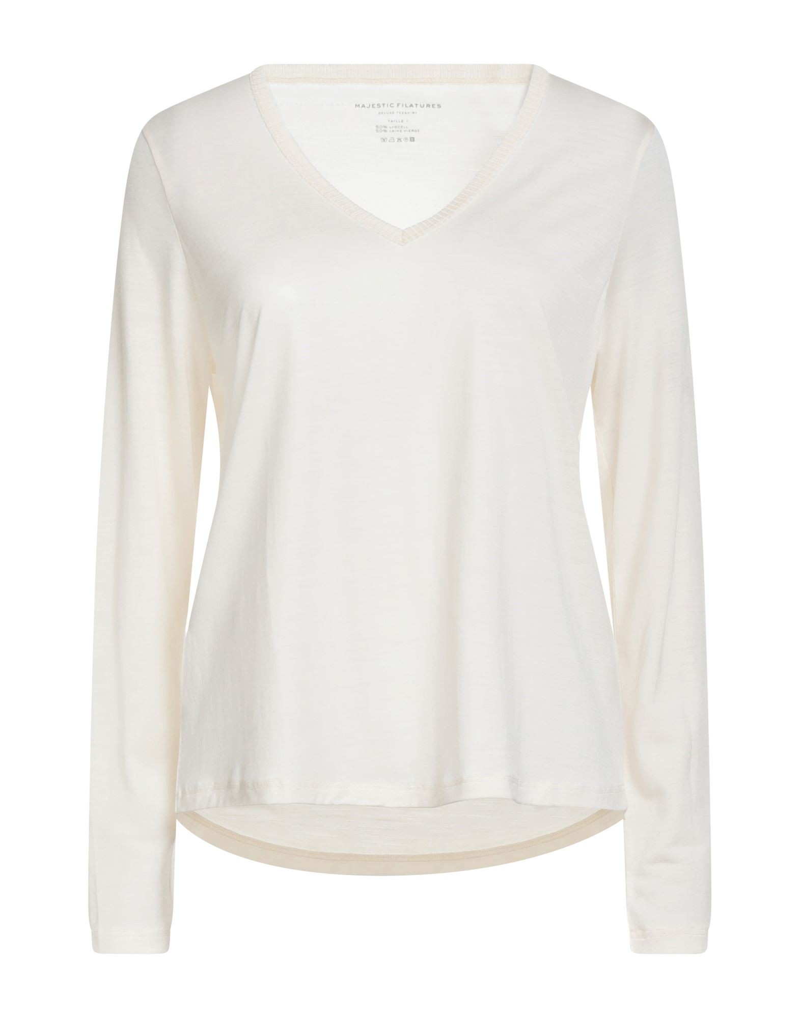 MAJESTIC FILATURES T-shirts Damen Cremeweiß von MAJESTIC FILATURES