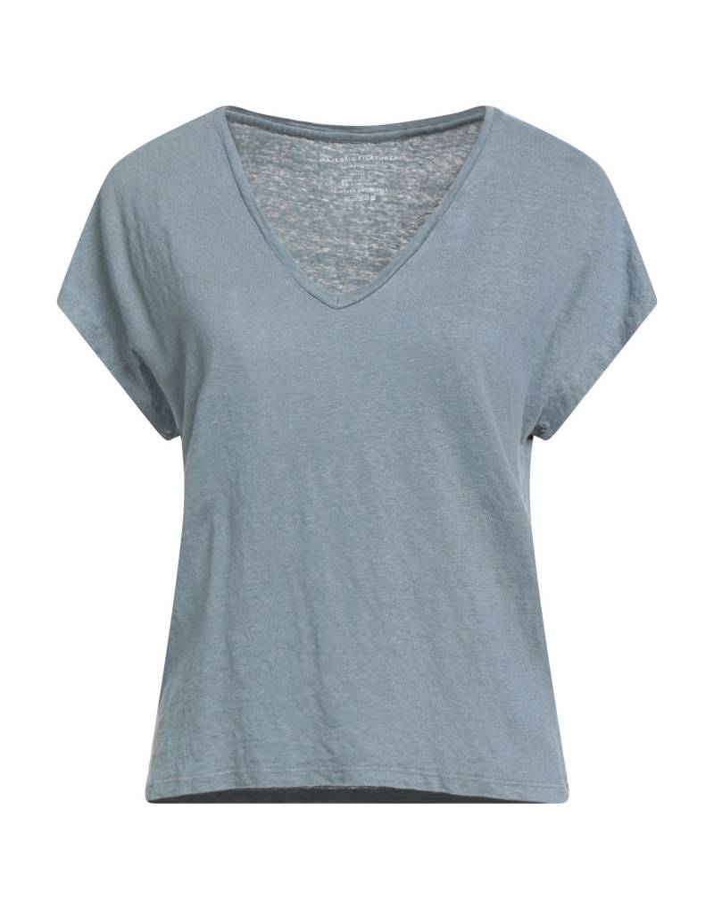 MAJESTIC FILATURES T-shirts Damen Hellblau von MAJESTIC FILATURES