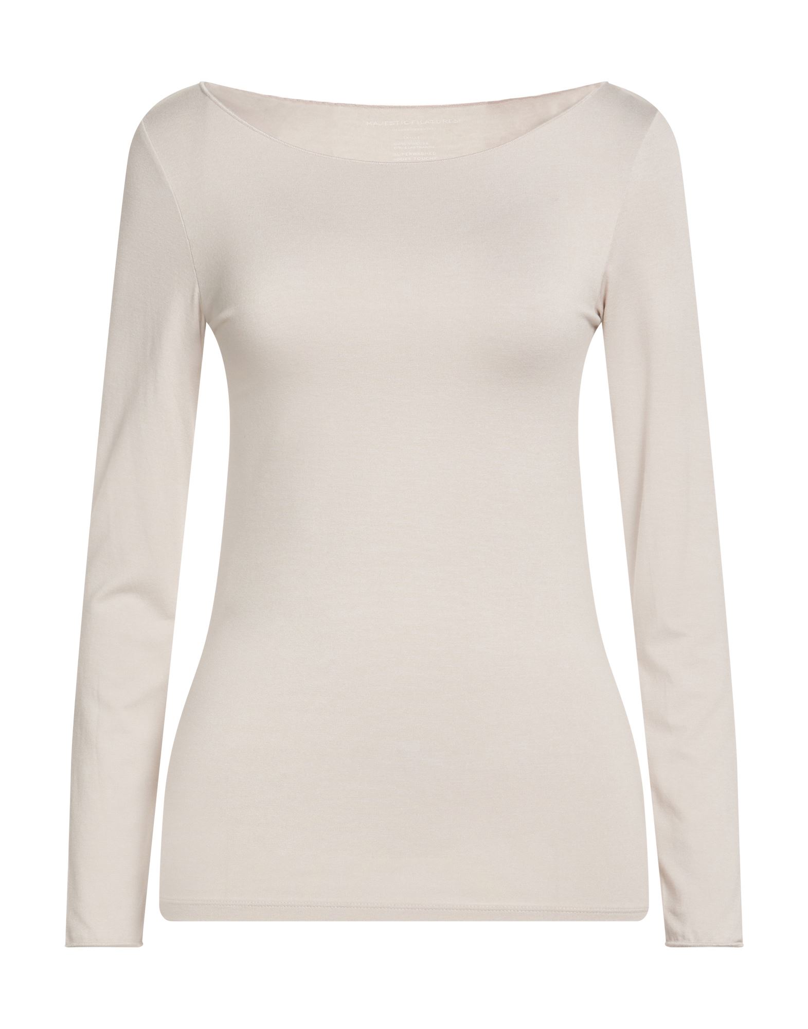 MAJESTIC FILATURES T-shirts Damen Hellgrau von MAJESTIC FILATURES