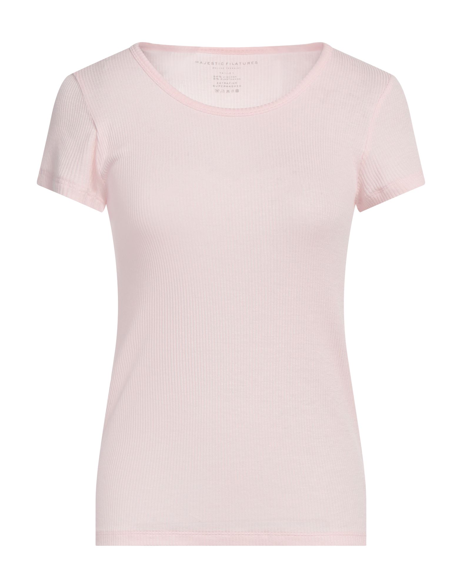 MAJESTIC FILATURES T-shirts Damen Hellrosa MAJESTIC FILATURES T-shirts Damen Hellrosa von MAJESTIC FILATURES