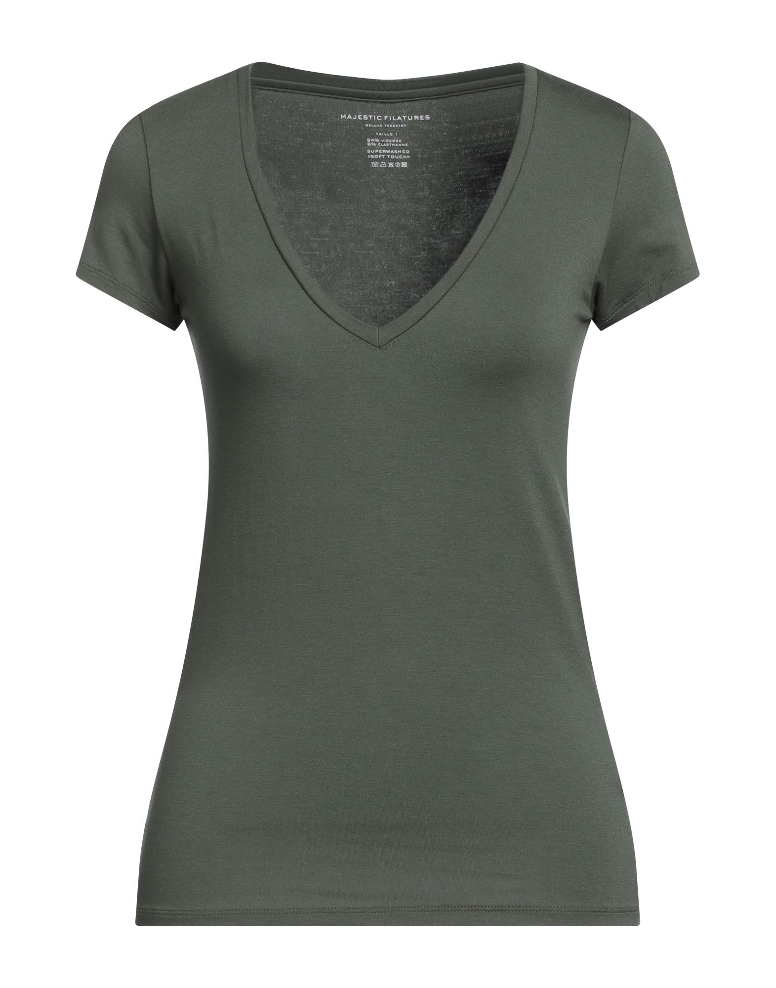 MAJESTIC FILATURES T-shirts Damen Militärgrün von MAJESTIC FILATURES