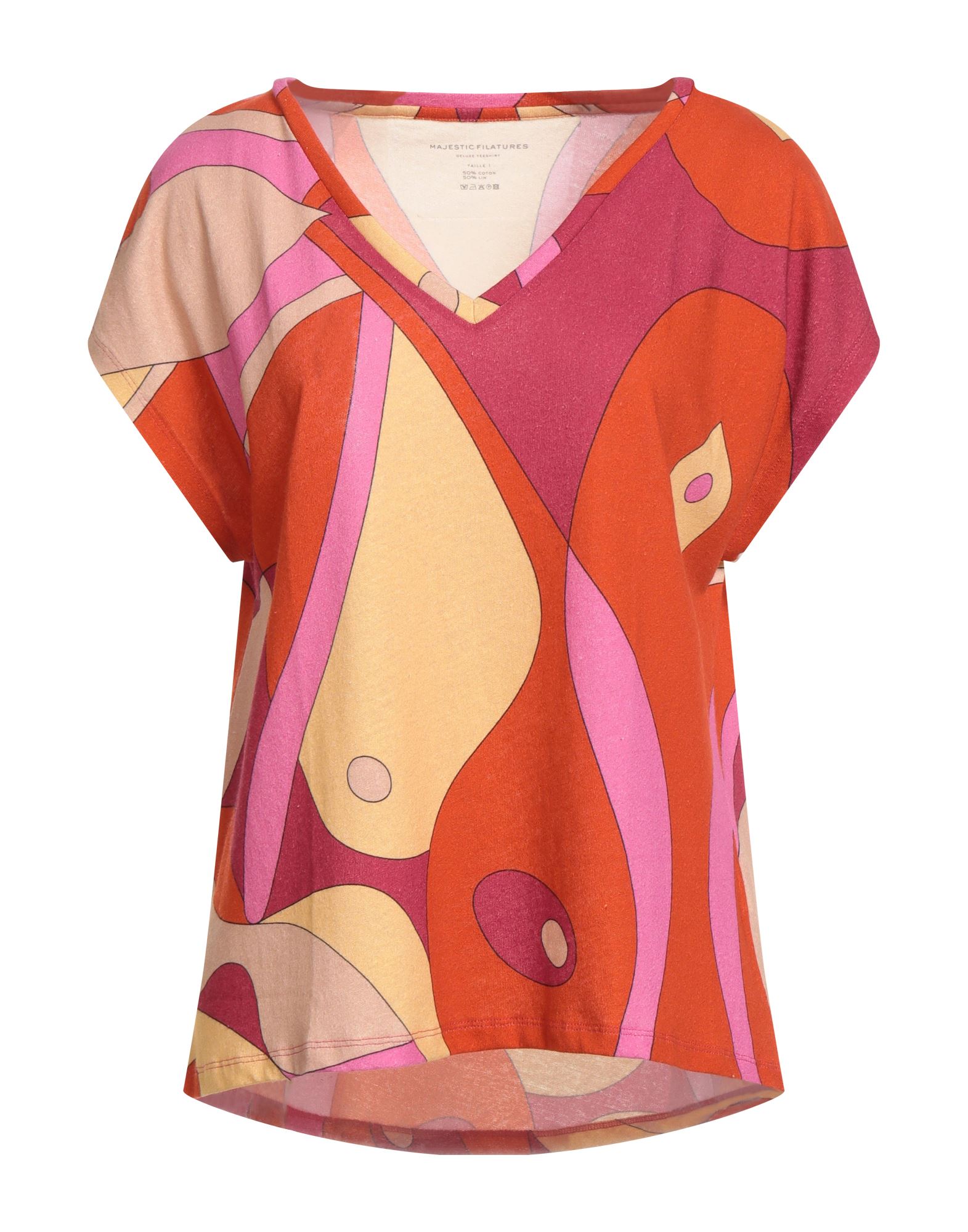 MAJESTIC FILATURES T-shirts Damen Rostrot von MAJESTIC FILATURES